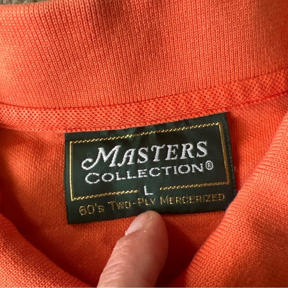 Masters Collection 100% Pima Cotton Orange Polo Shirt - XL - Picture 4 of 8